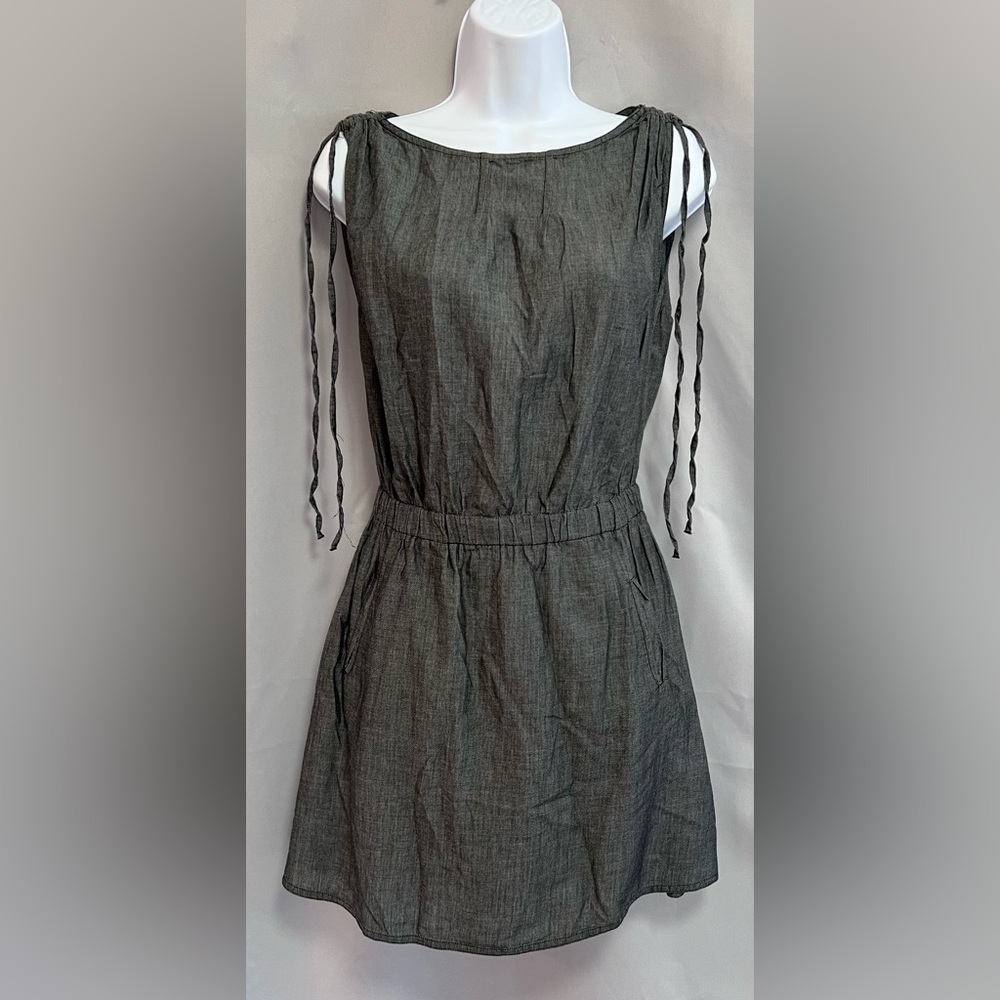 Converse All-Star Midi Dress Women's Sz XS Dark Gray Sleeveless 100% Cotton